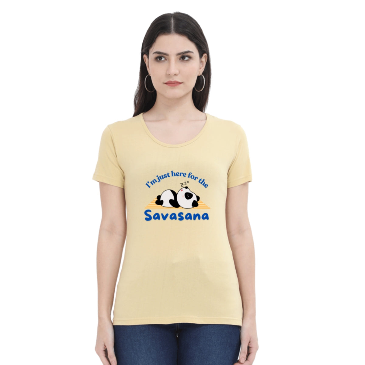 Yoga T-shirt: Just here for Savasana